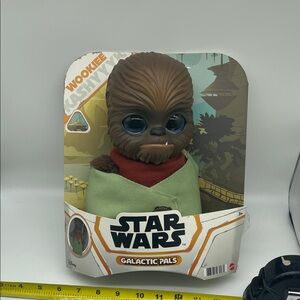 Mattel Star Wars Galactic Pals Plush Toy, Wookiee 11-inch Soft Doll Set